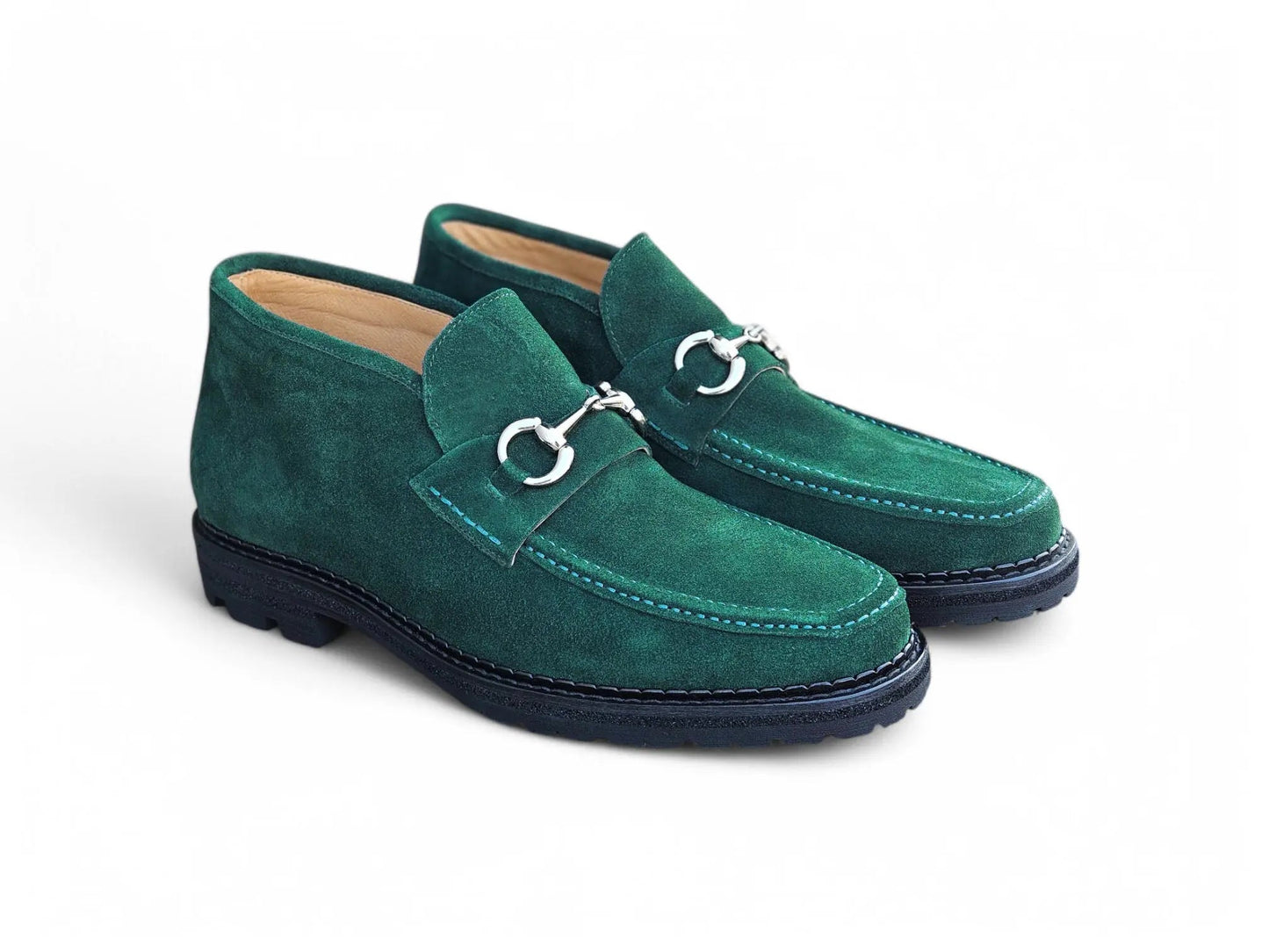 Carrucci Suede Ankle Boot with Horsebit