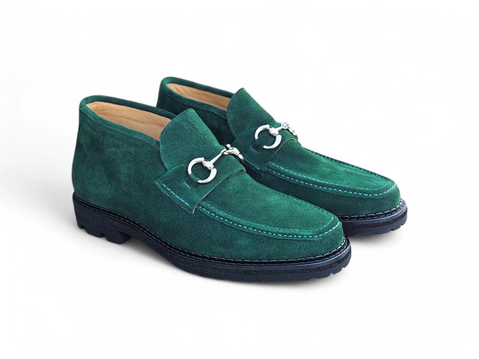 Carrucci Suede Ankle Boot with Horsebit