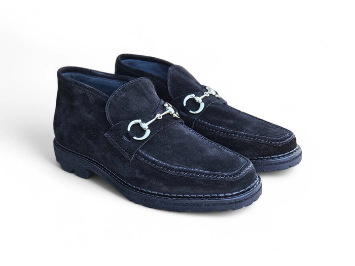 Carrucci Suede Ankle Boot with Horsebit