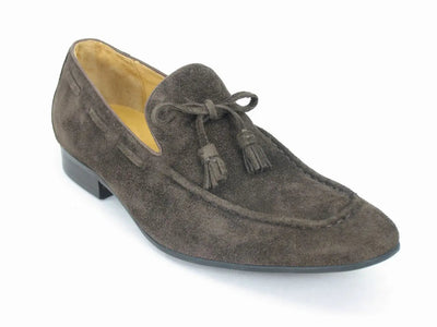 Suede Tassel Loafer 1 KS308-02SBROWN8  - from alligatorwarehouse.com