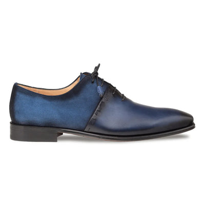 Colomer Navy/Cobalt Calf/Suede Oxford Shoes By Mezlan Made In Spain Brand 2   - from alligatorwarehouse.com