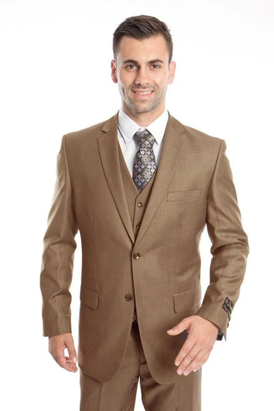 Tan Suits For Wedding - Tan Groomsmen Suits - Tan Wedding & Business Tuxedo 1   - from alligatorwarehouse.com