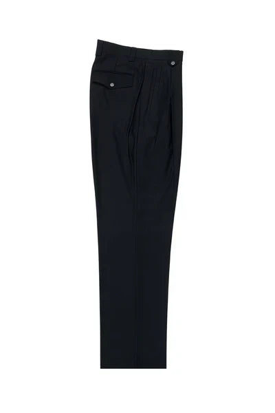 Navy Wide Leg Wool Dress Pant 2586/2576 by Tiglio Luxe TIG1002 1   - from alligatorwarehouse.com