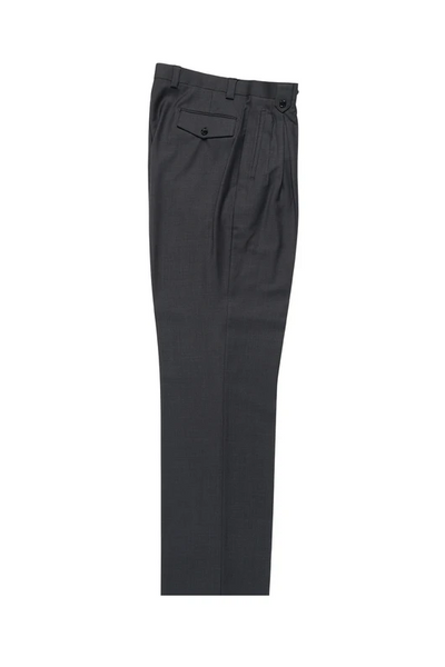 Tiglio Luxe Gray Wide Leg, Pure Wool Dress Pants 2576 TIG1008 1   - from alligatorwarehouse.com