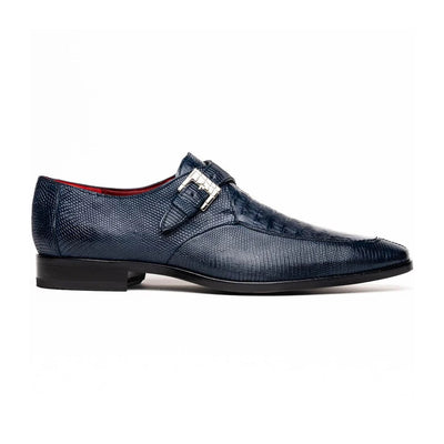 Marco Di Milano Toluca Navy Blue Monk Strap Lizard & Crocodile Shoes 2 TOLUCA_CAIMAN FUSCUS-LIZ RING_NAVY_8  - from alligatorwarehouse.com