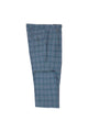 Tiglio Luxe Teal with Red Windowpane Wide Leg Wool Dress Pant 2586/2576 TLS20048/5