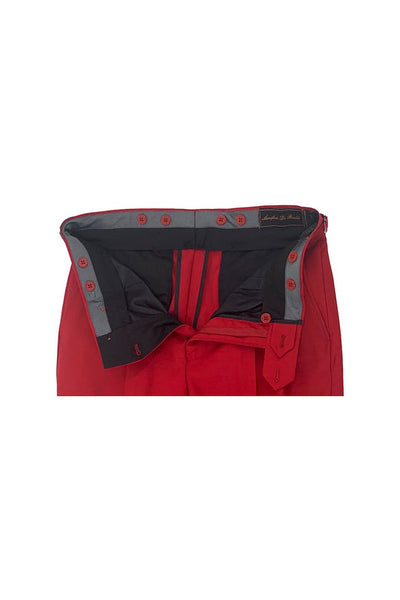 Tiglio Luxe Red Semi-Wide Leg Wool Marbella Dress Pants 2   - from alligatorwarehouse.com