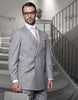 Statement Men's 2-Piece 100% Wool Modern Fit Fashion Suit – Double-Breasted Style 2 TZD-100-BROWN-34S  - from alligatorwarehouse.com
