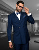 Statement Men's 2-Piece Modern Fit 100% Wool Fashion Suit – Double-Breasted Elegance 4 TZD-100-WHITE-34S  - from alligatorwarehouse.com
