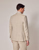 Mens Linen Suit For Beach Wedding - Summer  Suit in Natural Herringbone Tailored Fit 4 QP-8734  - from alligatorwarehouse.com