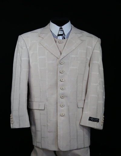 Tan  - Champaign Tan Pattern Suit 1 31-3877  - from alligatorwarehouse.com
