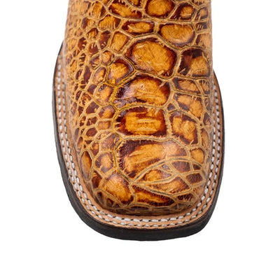 Ferinni Boot - Mens Dress Cowboy Boot  - Men's Ferrini Kai Sea Turtle Print Boots Handcrafted Tan 3 42593-61-080-D  - from alligatorwarehouse.com