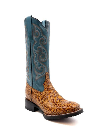 Men's Ferrini Kai Sea Turtle Print Boots Handcrafted Tan 1 42593-61-080-D  - from alligatorwarehouse.com