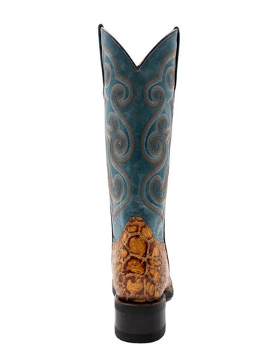 Men's Ferrini Kai Sea Turtle Print Boots Handcrafted Tan 3 42593-61-080-D  - from alligatorwarehouse.com
