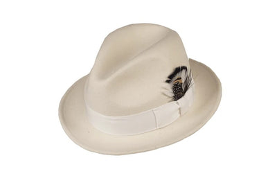 Fedora Hat in 10 Colors - 100% Australian Wool fabric 62   - from alligatorwarehouse.com