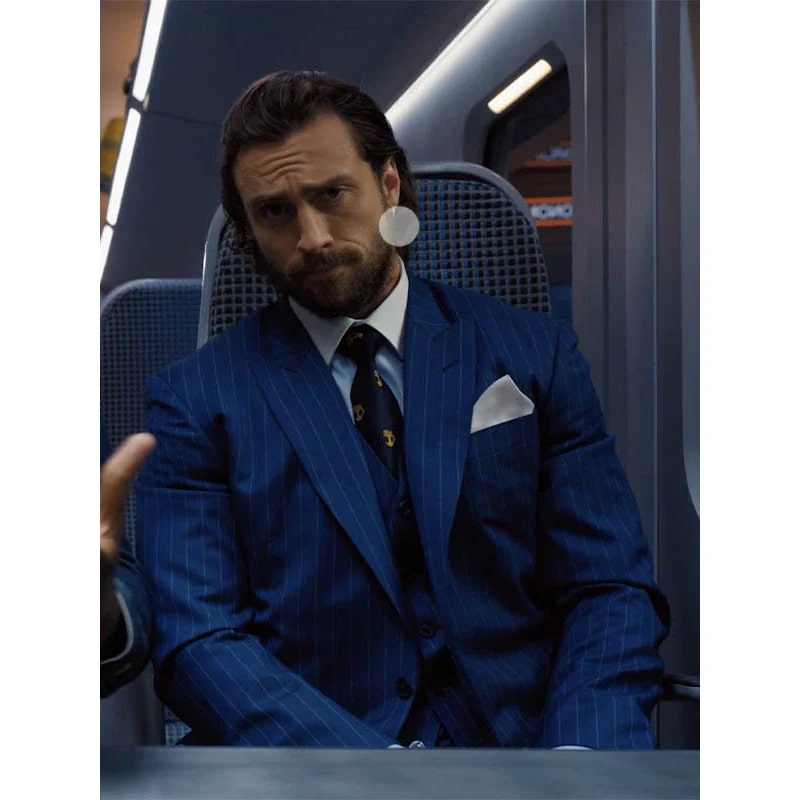 Bullet Train Tangerine Blue Suit