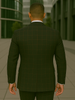 Wool Suit - Italian Made Business Suit by Statement Men's 3 Piece 100% Wool Modern Fit Suit - Bold Accent Color 17 LUCCA_Burgundy_38R  - from alligatorwarehouse.com