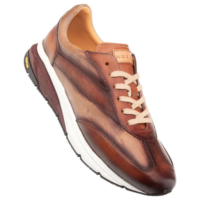 Men's Magico Tan/Taupe Two-Toned Sneakers By Mezlan Made In Spain Brand 1   - from alligatorwarehouse.com