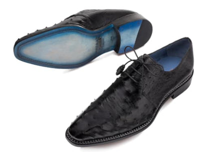 Tillson Ostrich Black  By Mezlan Made In Spain Brand 4   - from alligatorwarehouse.com