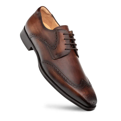 Tasso Wing Tip Derby Chestnut By Mezlan Made In Spain Brand 3   - from alligatorwarehouse.com