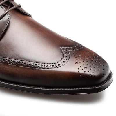 Tasso Wing Tip Derby Chestnut By Mezlan Made In Spain Brand 5   - from alligatorwarehouse.com