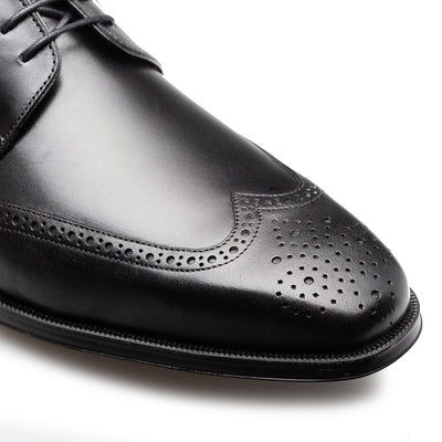 Tasso Wing Tip Derby  Black By Mezlan Made In Spain Brand 4   - from alligatorwarehouse.com