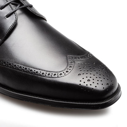 Tasso Wing Tip Derby  Black By Mezlan Made In Spain Brand