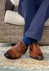 Amaro Leather Cap Toe Cognac By Mezlan Made In Spain Brand 5   - from alligatorwarehouse.com