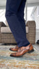 Amaro Leather Cap Toe Cognac By Mezlan Made In Spain Brand 7   - from alligatorwarehouse.com