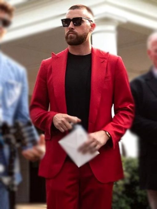 Travis Kelce Red Suit