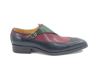 Tri-Tone Single Monk Strap Slip-on 5 KS503-67BLACK105  - from alligatorwarehouse.com