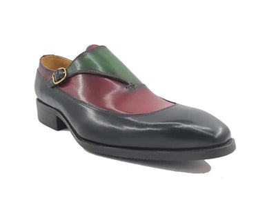 Tri-Tone Single Monk Strap Slip-on 6 KS503-67BLACK105  - from alligatorwarehouse.com