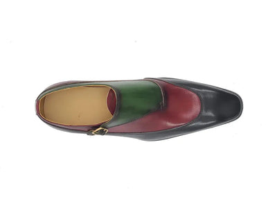 Tri-Tone Single Monk Strap Slip-on 8 KS503-67BLACK105  - from alligatorwarehouse.com