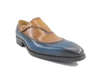 Tri-Tone Single Monk Strap Slip-on 10 KS503-67BLACK105  - from alligatorwarehouse.com
