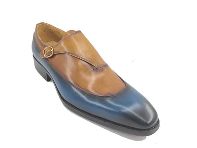 Tri-Tone Single Monk Strap Slip-on 11 KS503-67BLACK105  - from alligatorwarehouse.com