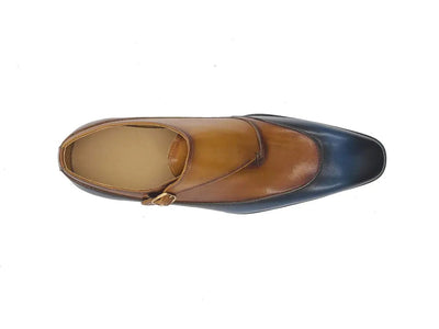 Tri-Tone Single Monk Strap Slip-on 12 KS503-67BLACK105  - from alligatorwarehouse.com