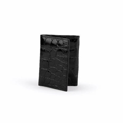 Ferrini Alligator Trifold Wallet Black 1 ABTF-BL  - from alligatorwarehouse.com