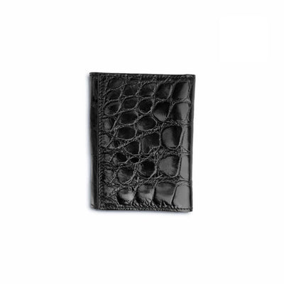 Ferrini Alligator Trifold Wallet Black 2 ABTF-BL  - from alligatorwarehouse.com