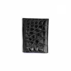 Ferrini Alligator Trifold Wallet Black