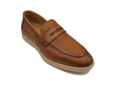 Tumble Calfskin Penny Loafer 11 KS715-02BONE85  - from alligatorwarehouse.com