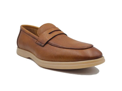 Tumble Calfskin Penny Loafer 12 KS715-02BONE85  - from alligatorwarehouse.com