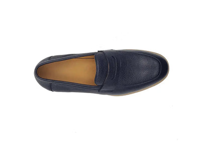 Tumble Calfskin Penny Loafer 19 KS715-02BONE85  - from alligatorwarehouse.com