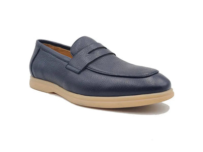 Tumble Calfskin Penny Loafer 21 KS715-02BONE85  - from alligatorwarehouse.com