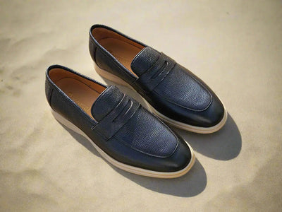 Tumble Calfskin Penny Loafer 23 KS715-02BONE85  - from alligatorwarehouse.com