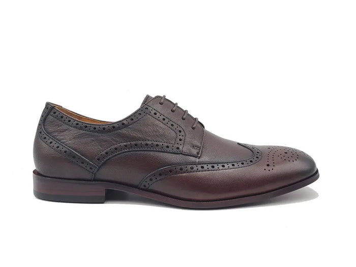 Carrucci Tumbled Leather Blucher style Oxford with Flex Sole