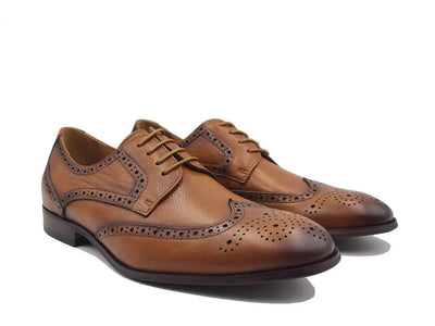Tumbled Leather Blucher style Oxford with Flex Sole 5 KS621-01BROWN10  - from alligatorwarehouse.com