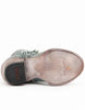 Ferrini Women's Fringe Round Toe Ankle Boots Handcrafted - Turquoise 7 61011-50-060-B  - from alligatorwarehouse.com