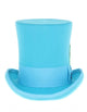 Victorian Steampunk Top Hat - 1800 19th Century - Dressy Loden Felt Top Turquoise Hat