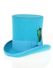Victorian Steampunk Top Hat - 1800 19th Century - Dressy Loden Felt Top Turquoise Hat 3   - from alligatorwarehouse.com