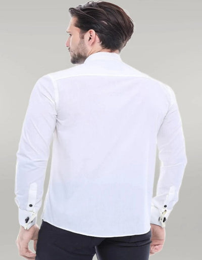 Cream Tuxedo Shirt 3   - from alligatorwarehouse.com
